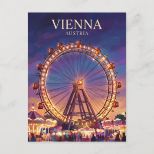 Prater und Riesenrad Österreich Postkarte