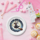 Prato de Papel Viagem da Bruxa Natalina Pappteller (Party)