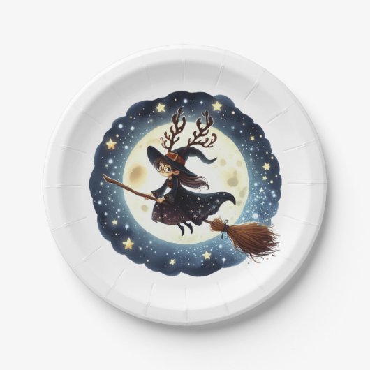Prato de Papel Viagem da Bruxa Natalina Pappteller (Vorderseite)
