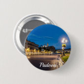 Prato della Valle am Abend in Padova, Italien Button (Vorne & Hinten)