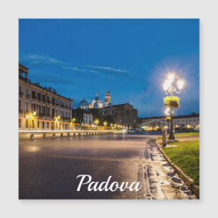 Prato della Valle am Abend in Padova, Italien Magn Magnetkarte