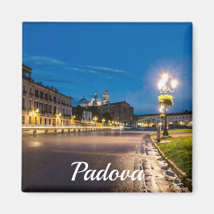 Prato della Valle am Abend in Padova, Italien Magnet