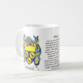 Pratt-Familien-Wappen Tasse (Vorderseite Links)