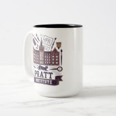 Pratt institute zweifarbige tasse (Vorderseite Links)