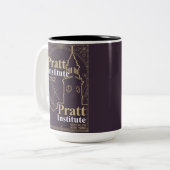 Pratt institute zweifarbige tasse (Vorderseite Links)