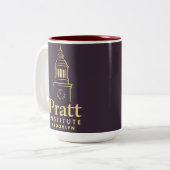 Pratt institute zweifarbige tasse (Vorderseite Links)