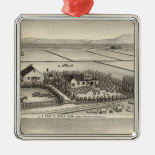Pratt, Stewart-Bauernhöfe Silbernes Ornament