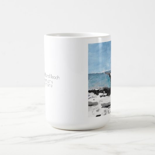Pratt's Island Beach, große Kaffee-Tasse Kaffeetasse (Mittel)