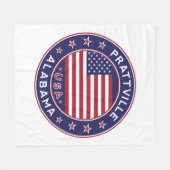 Prattville, Alabama Fleecedecke (Vorderseite (Horizontal))