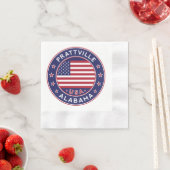 Prattville, Alabama Serviette (Beispiel)