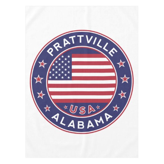 Prattville, Alabama Tischdecke (Vorderseite)