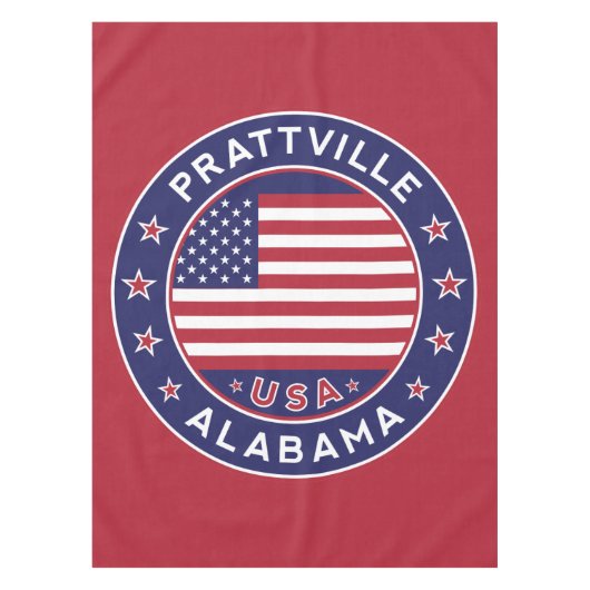 Prattville, Alabama Tischdecke (Vorderseite)