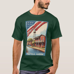 Prattville Alabama USA Vintage Reise Tourismus T-Shirt