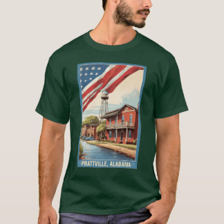 Prattville Alabama USA Vintage Reise Tourismus T-Shirt