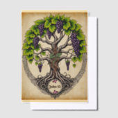 Prävagieren und Geblüht Pergament Einladungen (Versetzt)