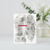 Prävalente Postkarte - Abstrakte Kunst (Stehend Vorderseite)