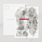 Prävalente Postkarte - Abstrakte Kunst (Vorne/Hinten)