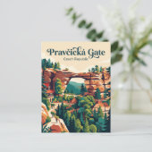 Pravčická Gate Tschechien Postkarte (Stehend Vorderseite)