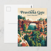 Pravčická Gate Tschechien Postkarte (Vorne/Hinten)