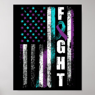 Prävention Bewusstsein Amerikanischer Flaggenangst Poster