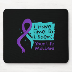 Prävention Ich habe Zeit zuzuhören Dein Leben zähl Mousepad