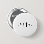 Prävention psychischer Gesundheit - Geschenk Button (Vorne & Hinten)