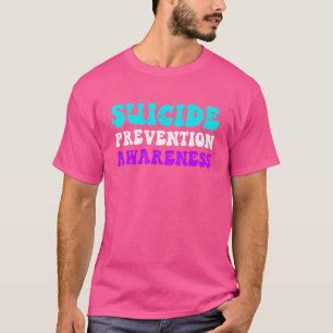 Prävention von Suiziden Bewusstsein für Aquamarine T-Shirt