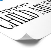 Präventionsbaum für Kindesmissbrauch Poster (Ecke)