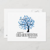 Präventionsbaum für Kindesmissbrauch Postkarte (Vorne/Hinten)