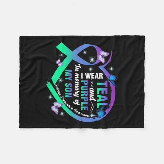 Präventionsbewusstsein, das ich für meinen Sohn Aq Fleecedecke (Vorderseite (Horizontal))