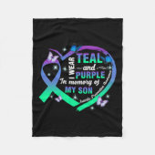 Präventionsbewusstsein, das ich für meinen Sohn Aq Fleecedecke (Vorderseite)