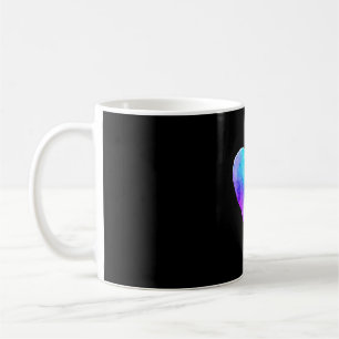 Präventionsbewusstsein Türkis & Violett Semikolon Kaffeetasse