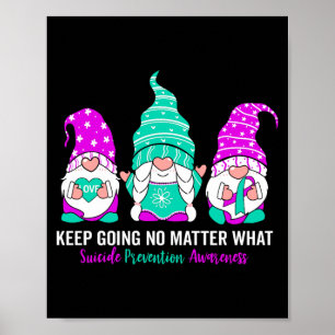 Präventionsbewusstseins-Gnom Psychische Gesundheit Poster