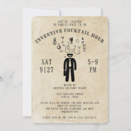 Präventive Cocktail-Stunden-Party Einladung