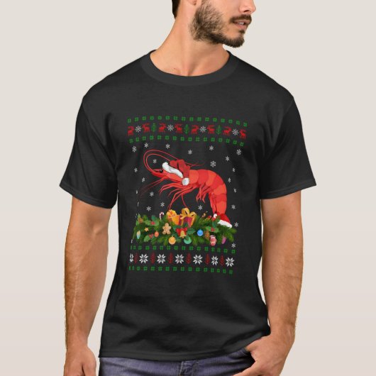Prawn Fish Santa Ugly Prawn T-Shirt (Vorderseite)