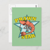 Prawn Star Postkarte (Vorne/Hinten)