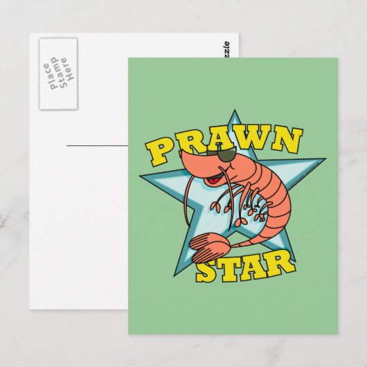 Prawn Star Postkarte (Vorne/Hinten)
