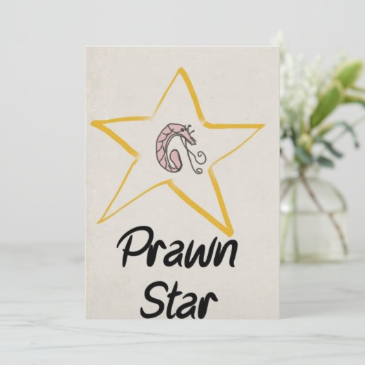 Prawn Star Pub Grüße Karte (Stehend Vorderseite)