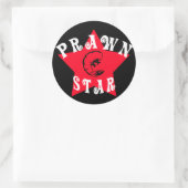 Prawn Star Runder Aufkleber (Tasche)