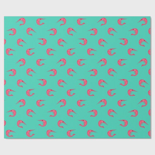 Prawns Pattern Geschenkpapier (Flach)