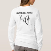 Praxis macht Dauerhaftes/Jahr von der Katze T-Shirt (Rückseite)