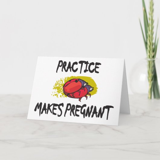 Praxis macht schwangere Mutterschaft Ankündigung (Vorderseite)