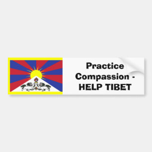 Praxis-Mitleid - HILFE TIBET Autoaufkleber