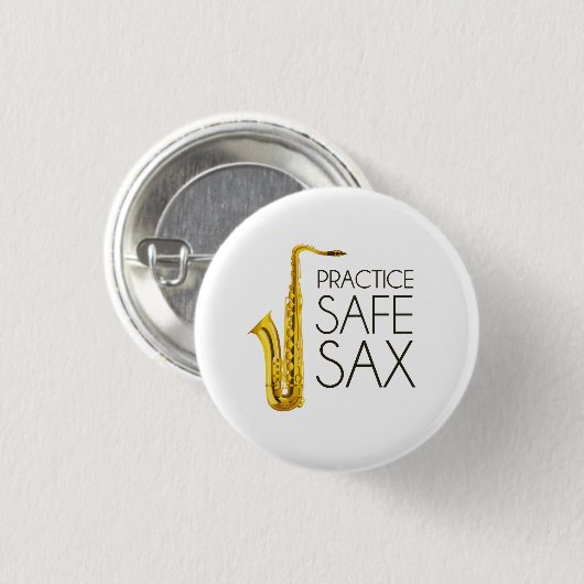 Praxis-Safe-Saxophon Button (Vorne & Hinten)