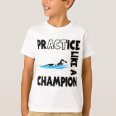 Praxis-Schwimmen, schwarz T-Shirt (Vorderseite)