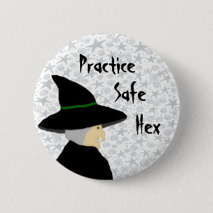 Praxis-sicherer Hexe-Hexe-Knopf Button