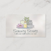 Praxisbeispiel Aromatherapie Visitenkarte (Vorderseite)