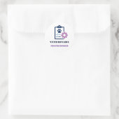 🩺 Praxismanager Tierklinik-Team 🩺 Runder Aufkleber (Tasche)
