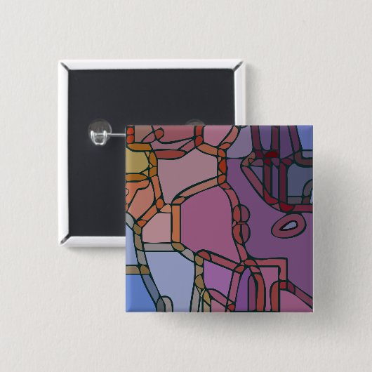 'Praxistraum #39' - 2" Square Button (Vorne & Hinten)