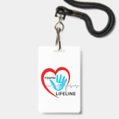 PRAY 1. JUGENDLICHES ABZEICHEN AUSWEIS (Vorderseite mit Lanyard)